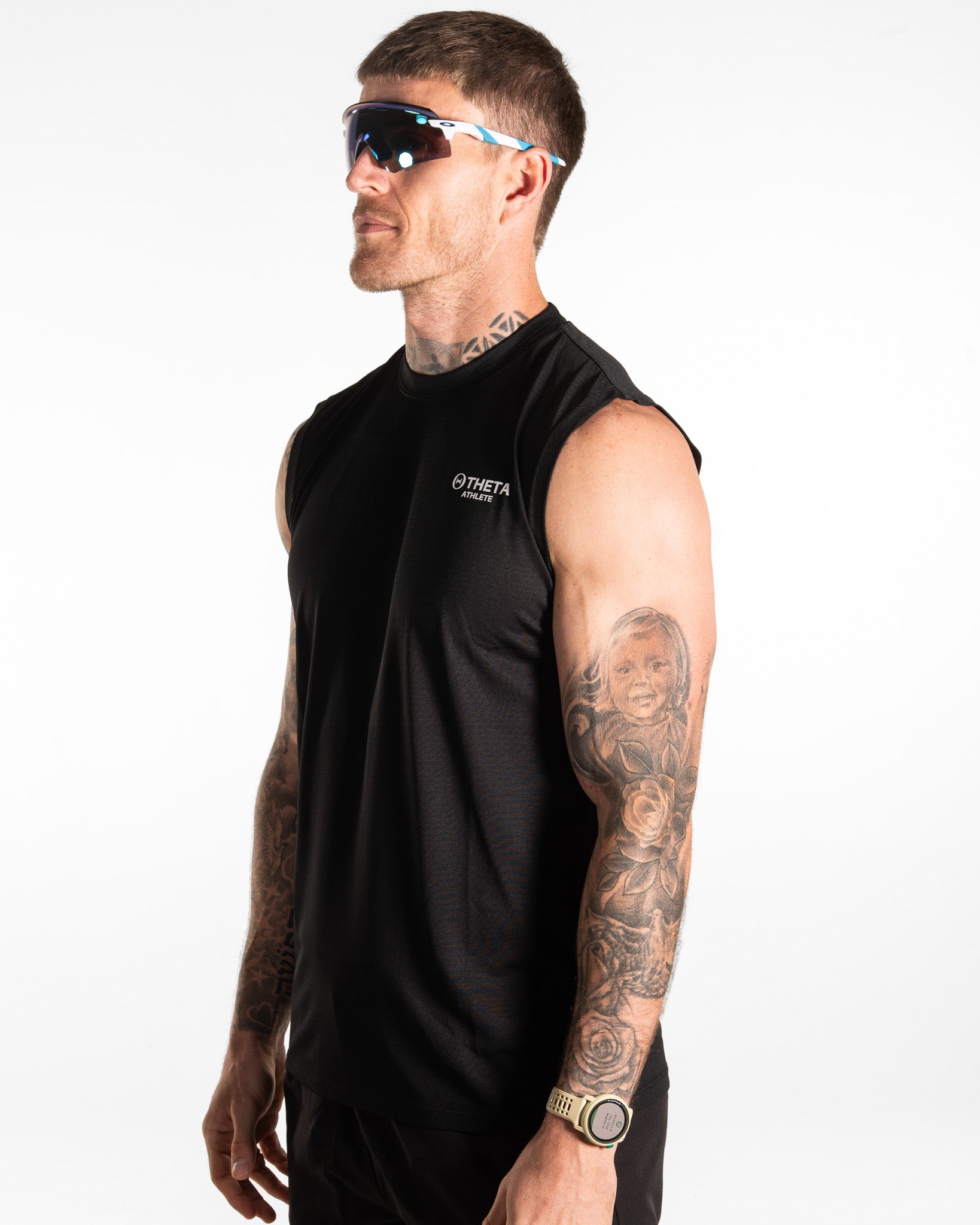 THETA TECH TANK - ATHLETE (BLACK)