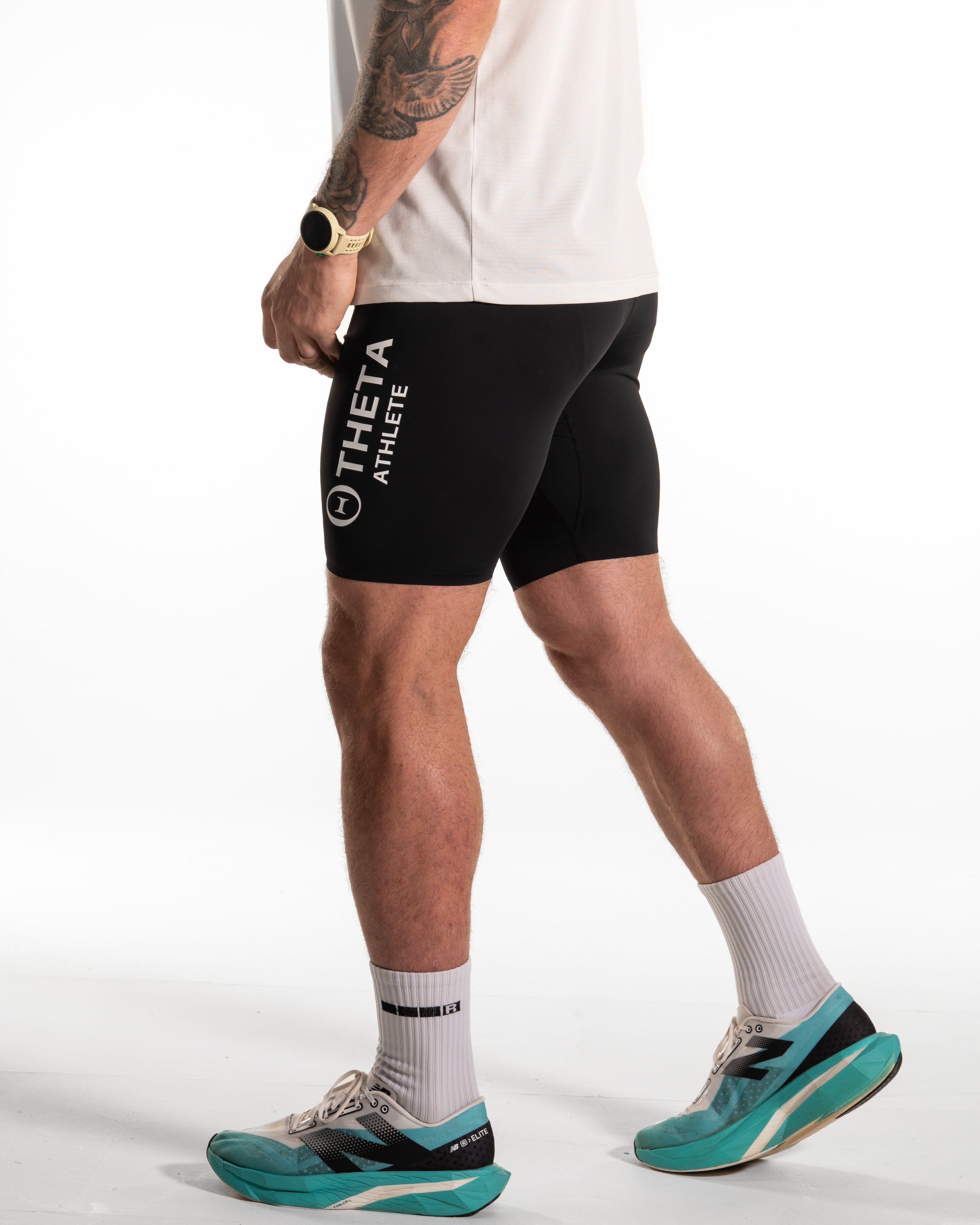 HYROX Half Tights for Men | Compression Training Tights | THETA UK