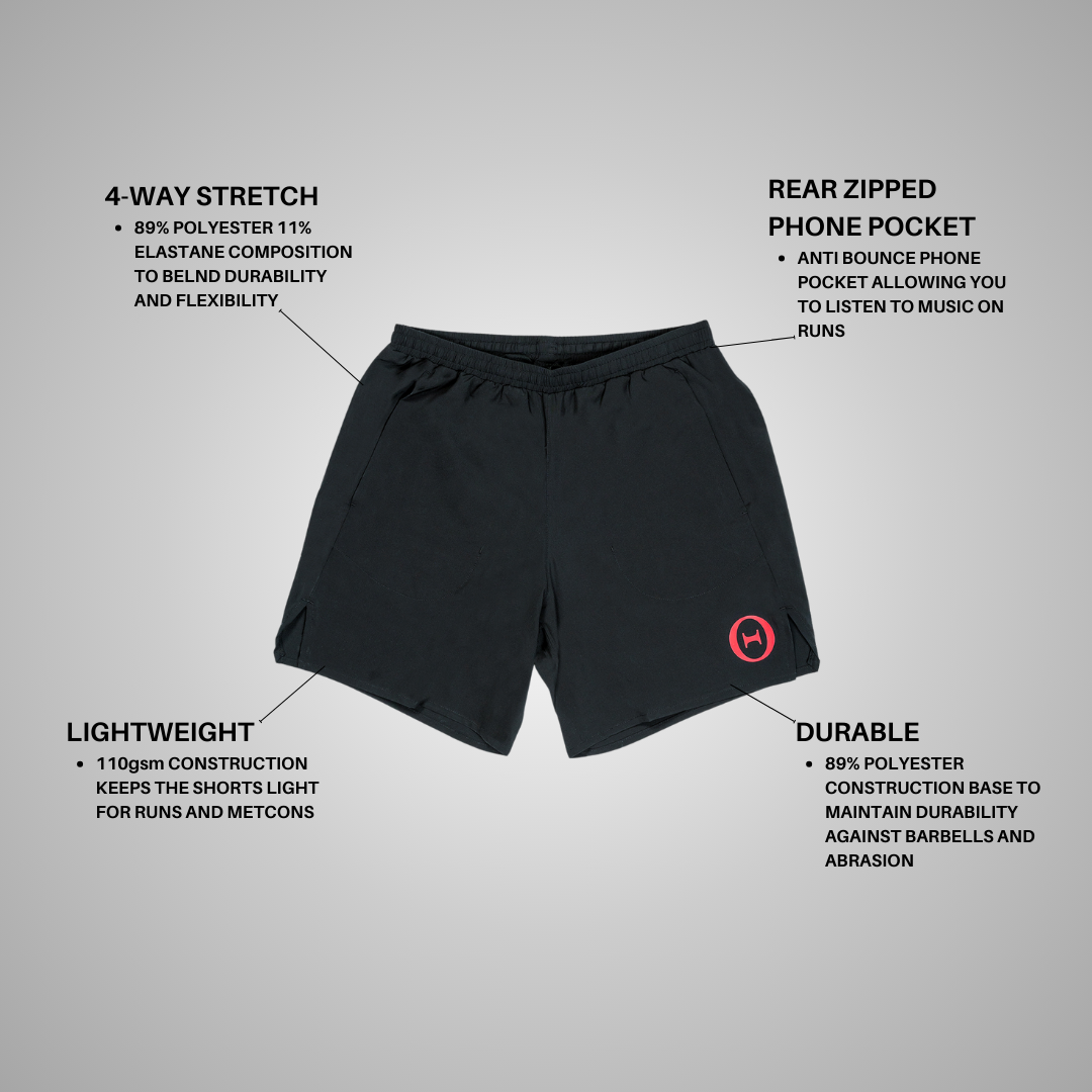 4 way stretch workout top shorts